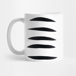 abstract black geometric shapes Mug